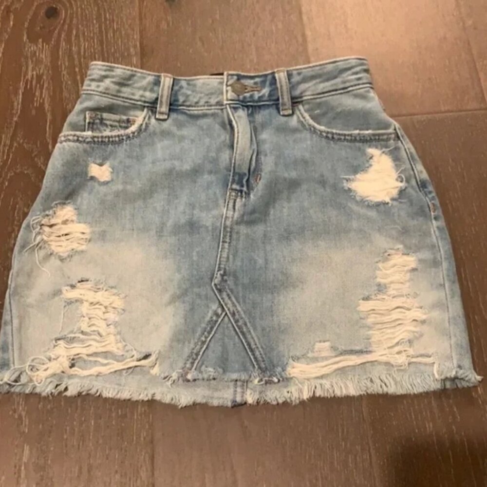 Hollister 00 Denim Mini Skirt